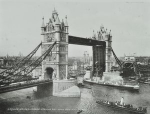 Tower Bridge on the Day of its Opening, 1894 by English Photographer