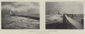 Tynemouth Jetty during the Storm by English Photographer