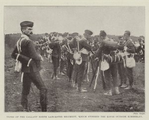 Types of the Gallant North Lancaster Regiment, Which Stormed the Kopje Outside Kimberley by English Photographer