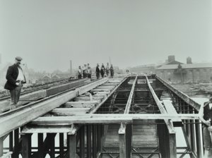 Vauxhall Bridge: Demolition, 1898 by English Photographer