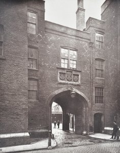 View of Lincolns Inn Gateway, London, 1876 by English Photographer