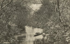 View on the River Cherwell, Oxford, Oxfordshire by English Photographer
