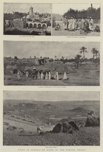 Views in Biskra, an Oasis in the Sahara Desert