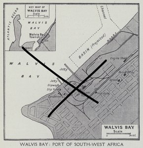 Walvis Bay, Port of South West Africa by English Photographer