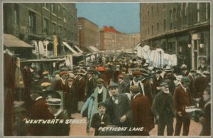 Wentworth Street, Petticoat Lane, London by English Photographer