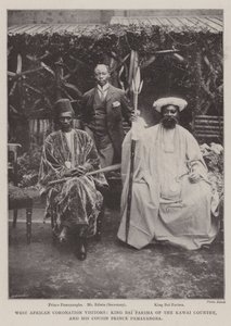 West African Coronation Visitors, King Bai Farima of the Kawai Country, and his Cousin Prince Pamayangba by English Photographer