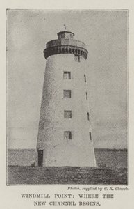 Windmill Point, Where the New Channel Begins by English Photographer