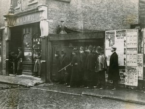 Winston Churchill at the Siege of Sidney Street by English Photographer