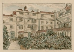 13-15 Nevills Court, Fetter Lane, Holborn, from a sketch in 1900 by English School