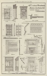 16th Century Woodwork, illustrated from Haddon Hall