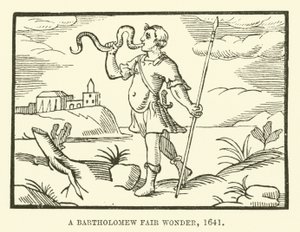 A Bartholomew Fair wonder, 1641 by English School