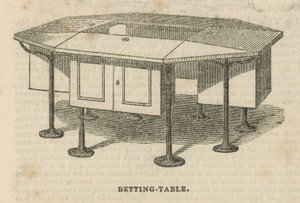 A Betting Table by English School