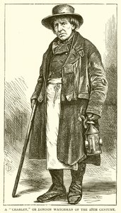 A Charley, or London Watchman of the 18th Century