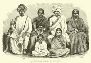 A Christian Family of Hindus by English School