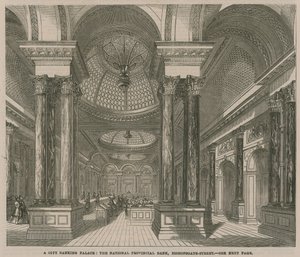 A City Banking Palace by English School