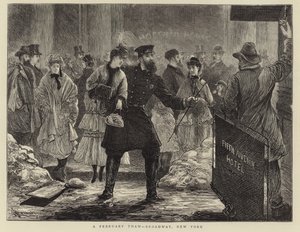 A February Thaw - Broadway, New York by English School