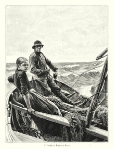 A Finland Fishing Boat by English School