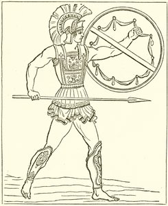 A Greek Warrior by English School