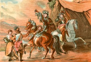 A Halt of Officers by English School