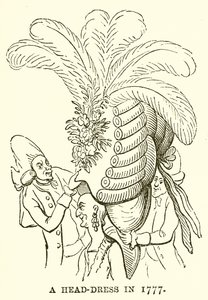 A Head-Dress in 1777 by English School