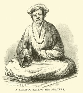 A Kalmuc saying his prayers