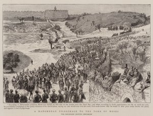 A Mahomedan Pilgrimage to the Tomb of Moses by English School