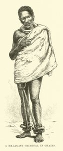 A Malagasy Criminal in Chains by English School
