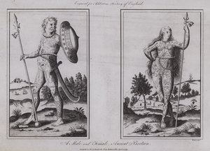 A Male and Female, Ancient Britain by English School