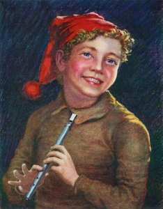 A Merry Piper by English School