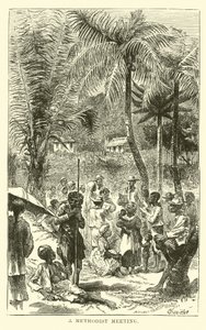 A Methodist Meeting by English School