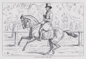 A Morning Canter in the Park by English School