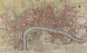 A New and Exact Plan of the Cities of London and Westminster and the Borough of Southwark, 1725