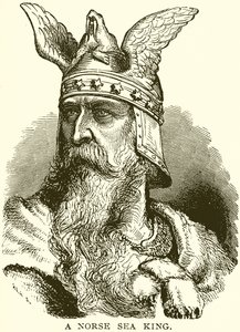 A Norse Sea King by English School