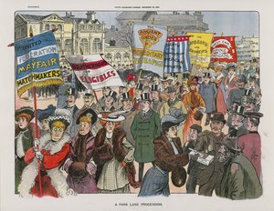 A Park Lane Procession by English School