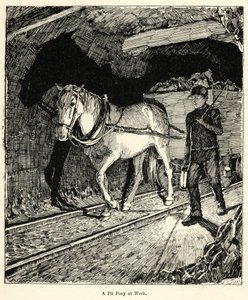 A Pit Pony at Work by English School