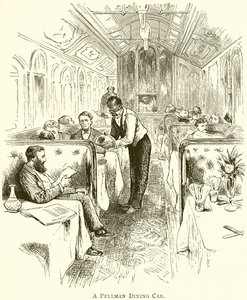 A Pullman Dining Car by English School