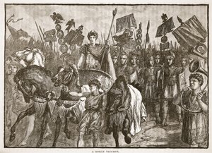 A Roman Triumph by English School