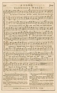 A Song: Bagnigge Wells, London; music by English School
