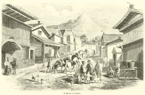 A Street in Japan by English School