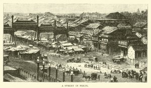 A Street in Pekin by English School