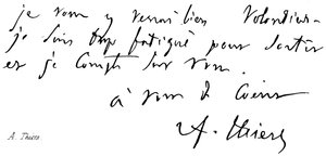 A. Thiers by English School