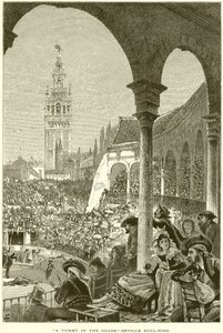 A Ticket in the Shade--Seville Bull-Ring by English School