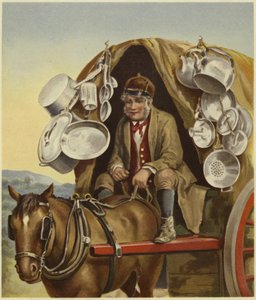 A Travelling Trader by English School