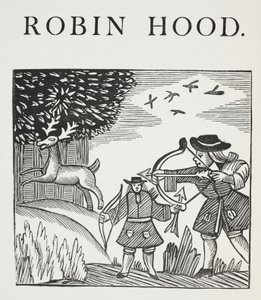 A True Tale of Robin Hood (illustration) by English School