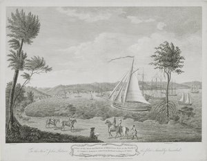 A View of the Town and Harbour of Montego Bay, in the Parish of St. James, Jamaica, from 