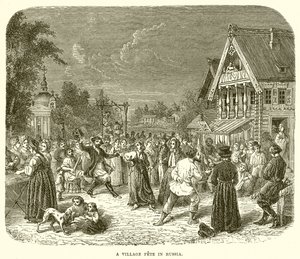 A Village Fete in Russia by English School