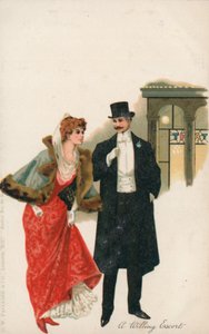 A Willing Escort by English School