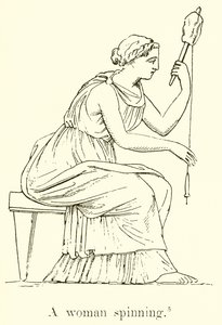 A Woman Spinning