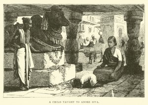 A Child Taught to Adore Siva by English School