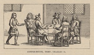 A Coffee House in the Era of Charles II by English School